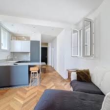 appartement vu du salon/cuisine
